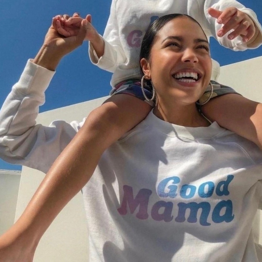 Good American Good Mama Spell Out Sweatshirt Size 0 XS